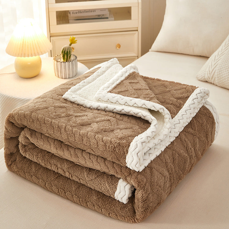 Blanket Double Thickened Warm Fleece Blanket