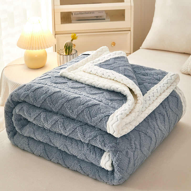 Blanket Double Thickened Warm Fleece Blanket