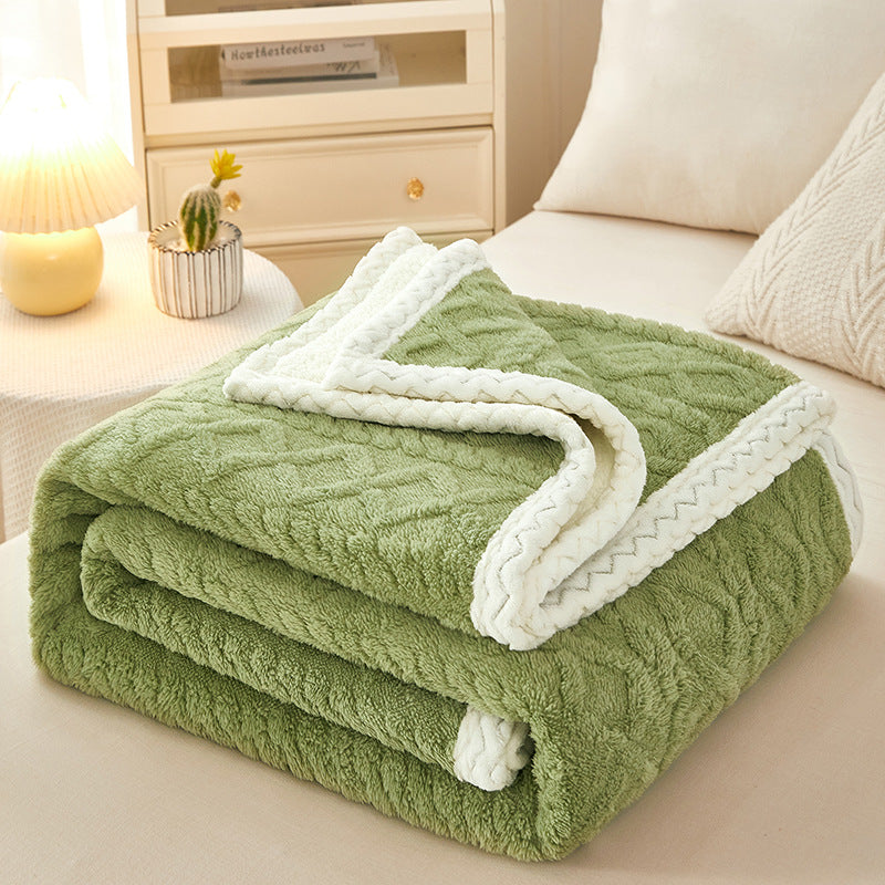 Blanket Double Thickened Warm Fleece Blanket