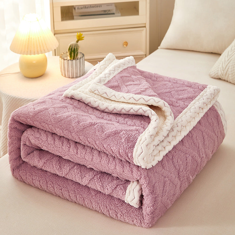 Blanket Double Thickened Warm Fleece Blanket