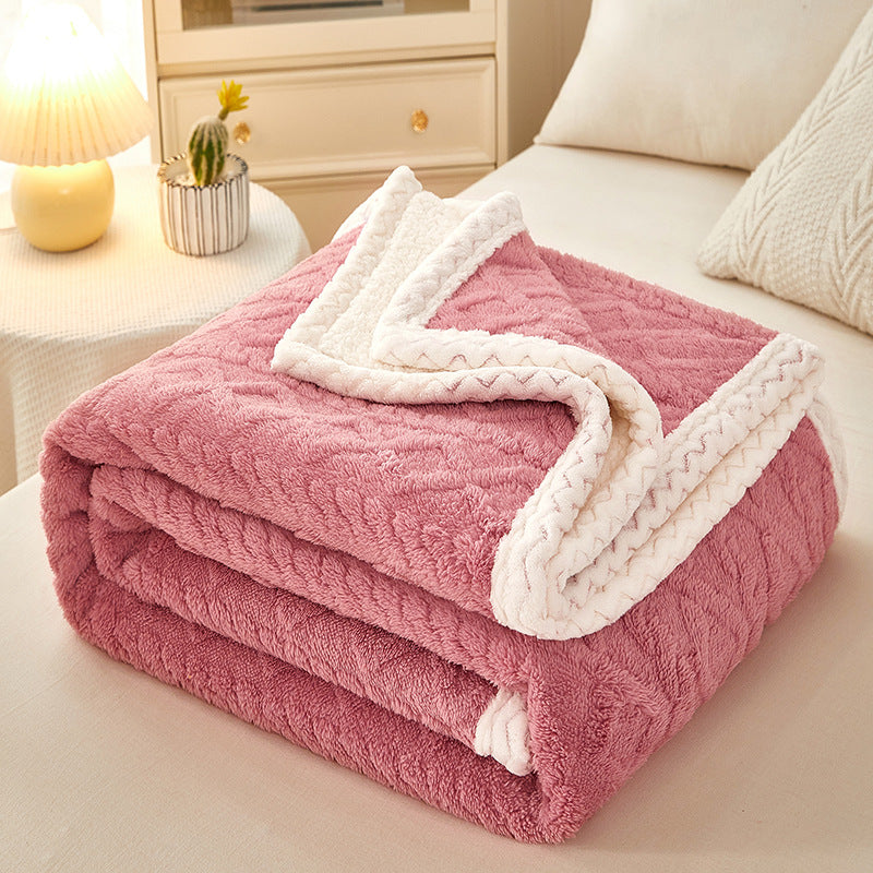 Blanket Double Thickened Warm Fleece Blanket