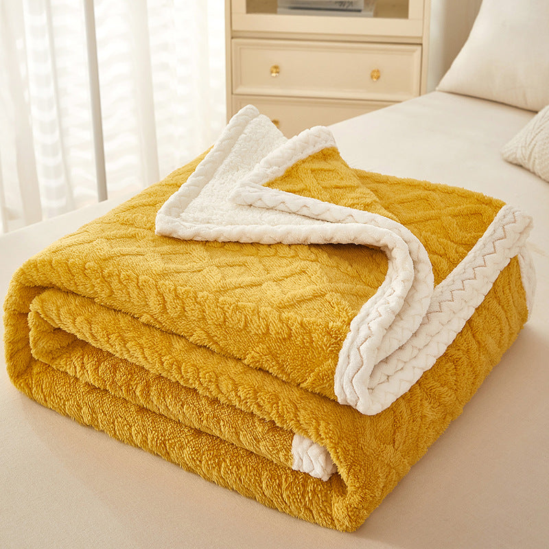 Blanket Double Thickened Warm Fleece Blanket