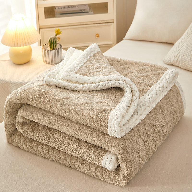 Blanket Double Thickened Warm Fleece Blanket